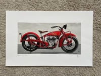 Image 2 of Indian Scout 1928 (Signed Print)