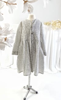 Image 1 of Winter coat size 6-8 years - grey&white