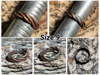 Image 4 of Pounded Copper Wire Rings Choose Your Size