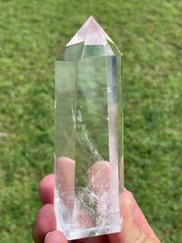 Image 17 of Blue Needle Quartz Generator With Rainbows #1774