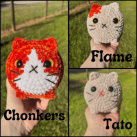 Image 2 of Crochet Kitten Small Plushie/Desk Pet