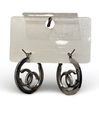 Image 3 of Chanel silver hoops