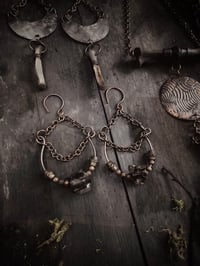 Image 1 of Vertebrae and beads earrings