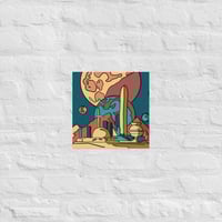 Image 4 of Retro Futurism Space Station Poster