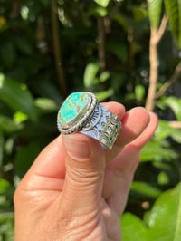 Image 4 of Sterling & Tyrone Turquoise Sz 14.5
