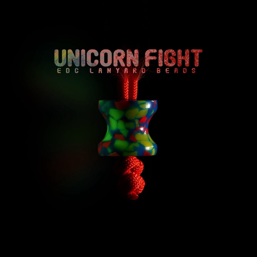 Unicorn Fight EDC lanyard beads