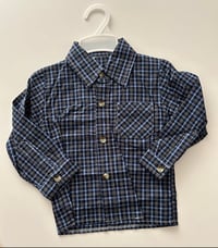 Image 3 of Pooh blue overalls set 
