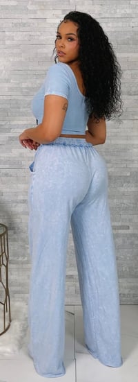 Image 2 of Mineral Wash CropTop &Pants