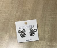 Image 2 of CC Bow Earrings
