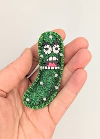 Image 3 of Angry Pickle Brooch 