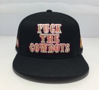 Image 1 of F**K THE COWBOYS SNAPBACK (black)