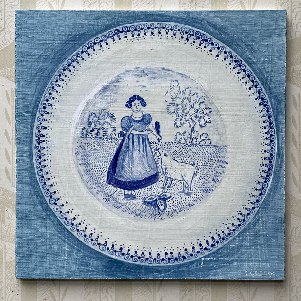 Image of Miniature plate painting (A)