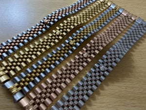 Image of 20mm 21mm Rolex President Jubilee S/Steel, Rose, Gold, 2/Tone Steel Straps