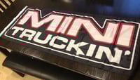 Minitruckin Flag (new school, red and black) 