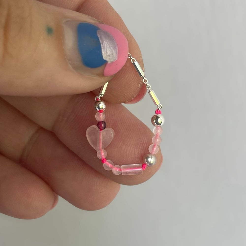Image of Pink quartz ring