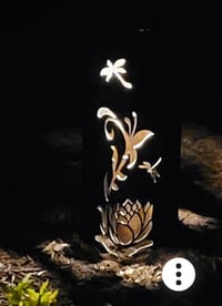 Image 6 of Garden Column - Water Lily & Dragon Flies 