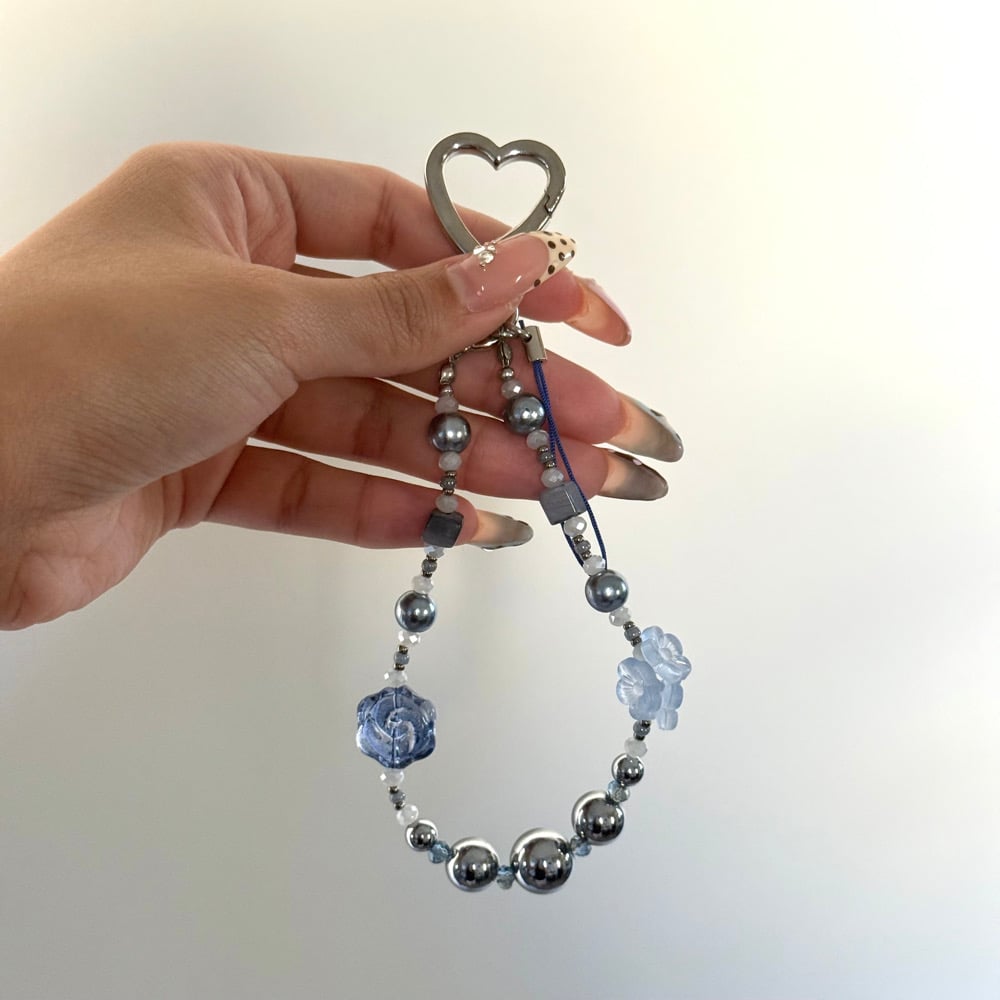 Image of Blue Rose Charm 