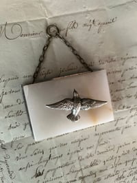 Image 3 of Très joli porte-rameau en marbre et métal argenté, époque Art Déco