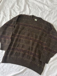Image 2 of Vintage brown wool sweater // L