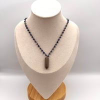 Image 2 of Sodalite & Gray Pendant Necklace