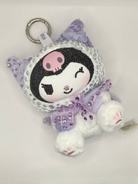 Kuromi Kitty Ruinestone Pendant