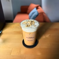 stressed out cold brew latte (banana nut)