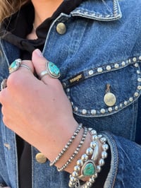 Image 4 of Sterling Silver Bead Chain Bracelet