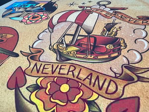 Image of Disney Inspired Traditional Tattoo Flash Sheet: D06 11x14