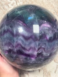 Image 11 of XXL 20LB RAINBOW FLUORITE SPHERE -CHINA- B