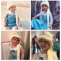 Frozen Elsa Inspired Crochet Wig Hat Blonde Braid with Tiara for baby, toddler & child