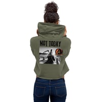 Image 4 of Death can Wait Crop Hoodie