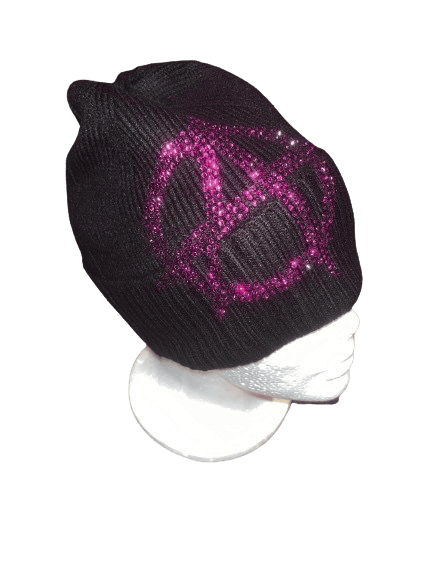 Image of Pink Rhinestone Beanie 💕