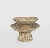 Image 3 of Footed Rattan Bowl