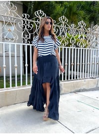 Zaira Linen Asymetrical Skirt