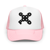 Image 5 of Good Food Foam Trucker Hat (Black logo)