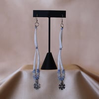 Image 1 of Blue/Crstal Snowflake Dentalium