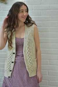 Image 3 of Buttoned Vest - Made in Ireland