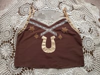 Image 1 of brown with horseshoe