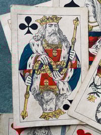 Image 5 of Très rare et ancien jeu de cartes russe, de 1875, peintures au pochoir