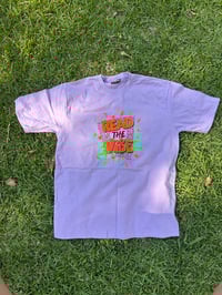 Image 1 of Read The Vibe Green and Orange on Purple  XL