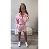 Pink Short and Hoodie Set