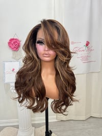 Image 5 of Caramel balayage free part (ready to ship) 