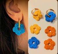 Boucles d'oreilles fleurs Crochet à changer 