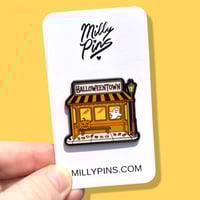 Halloweentown Bus Stop Enamel Pin