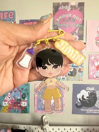 Image 6 of bangtan boyz keychains.