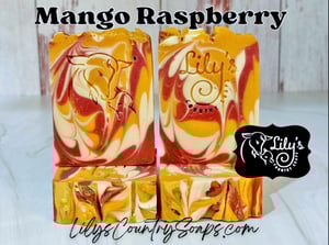 Image of Mango Raspberry Goat Milk Soap