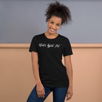 Image 1 of Water Spirit Art White Text Tee