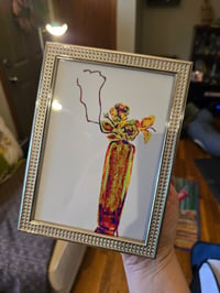 Image 1 of Pop Art Japanese Bouquet Framed Print