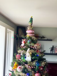 Image 4 of RESERVED FOR JENNIFER ART DOLL TREE TOPPER RETRO
