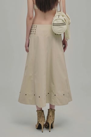 Image of GHOSTBOY - Ammo Maxi Skirt (Beige)